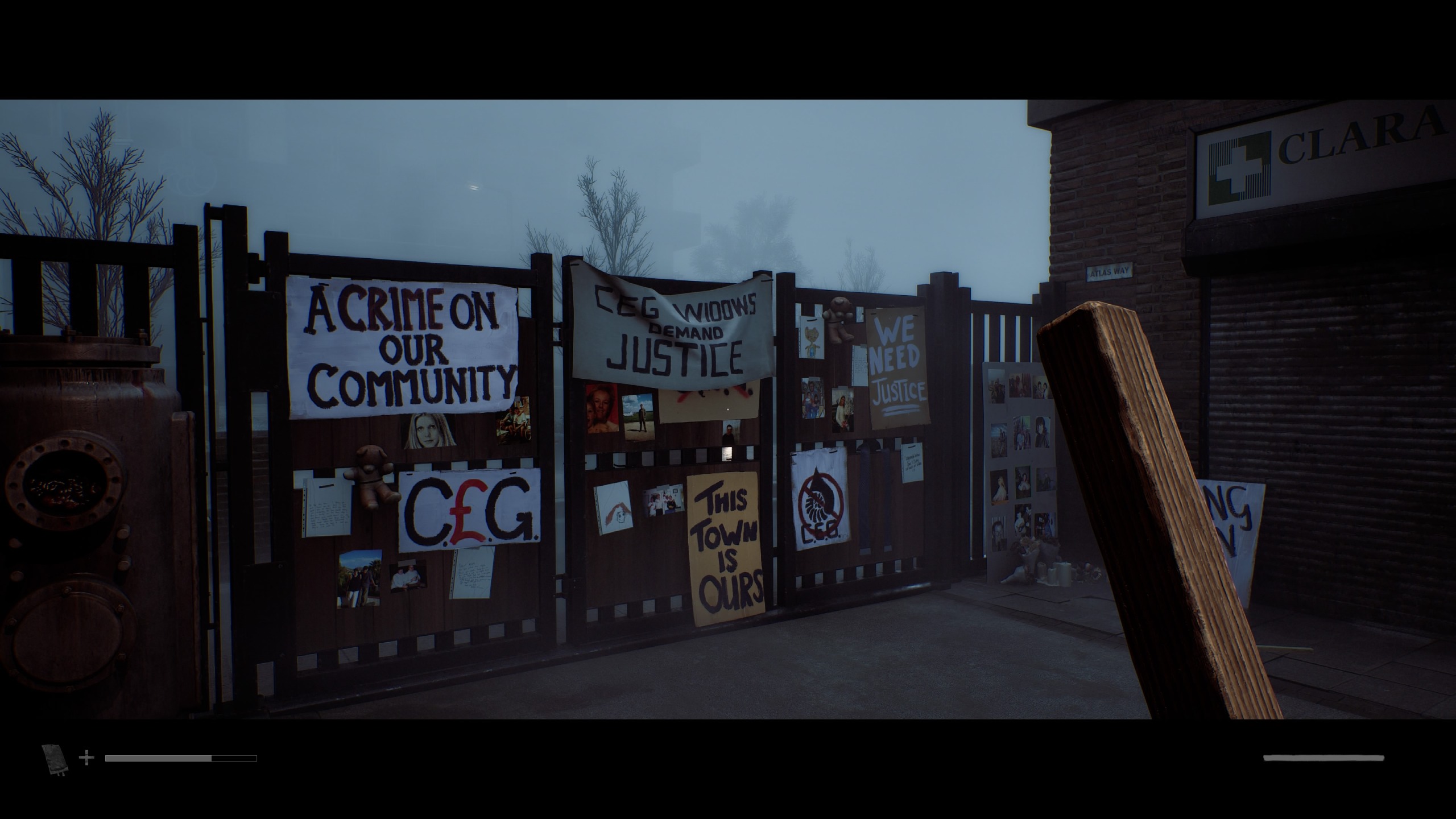 Screens from a horror game