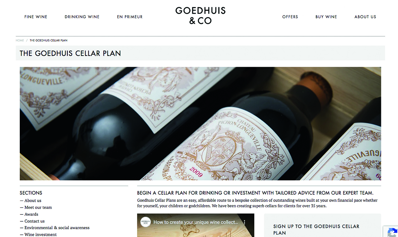 BORDEAUX SPECIALIST: Goedhuis & Co