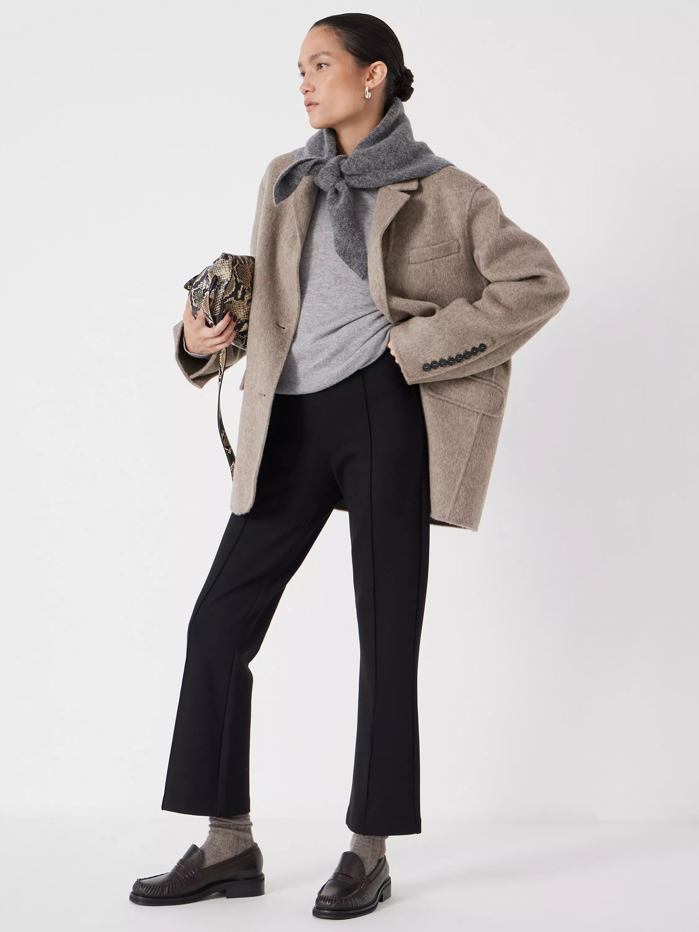 Hush Flare Cropped Tailored Trousers