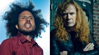 Zack de la Rocha and Dave Mustaine headshots
