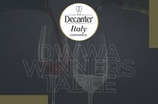 DWWA Winners table at Decanter Italy Experience