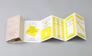 Open leaflet with yellow interior