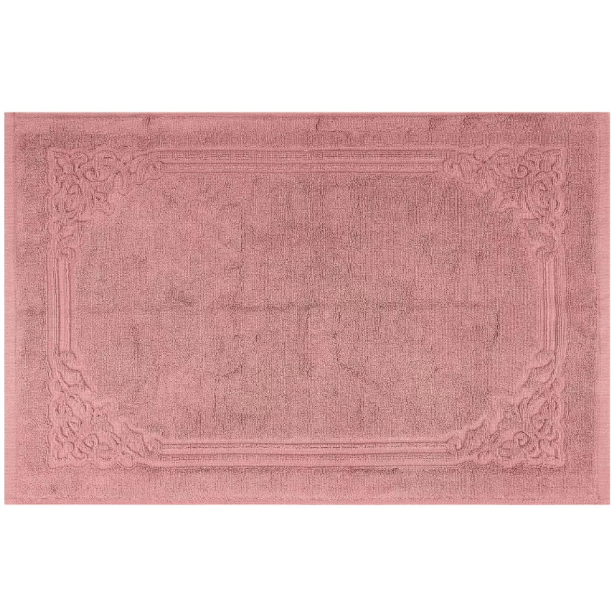 Unique Bargains Cotton Absorbent Quick Dry Hotel Spa Shower Bath Mat 28 x 18 Inch 1 Pc Pink