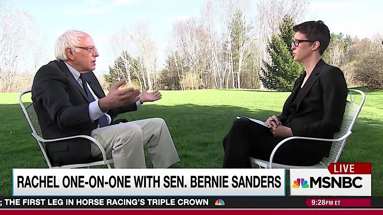 Bernie Sanders discusses the &amp;quot;corporate media&amp;quot; on MSNBC