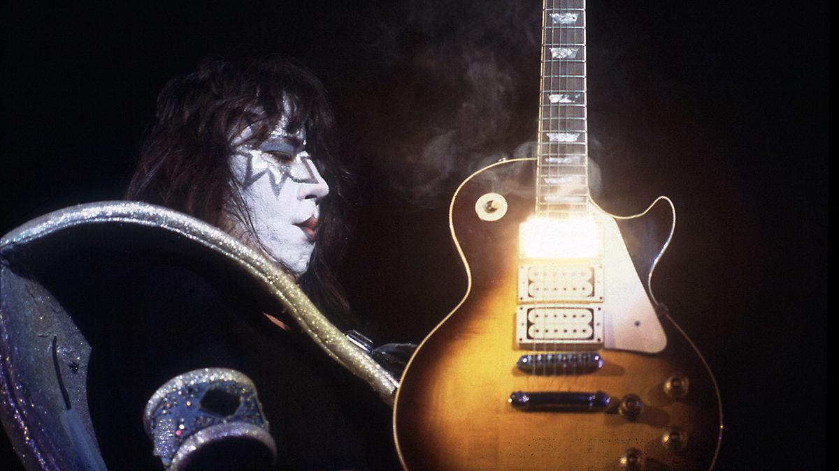 Ace Frehley of the group Kiss performs at the International Ampitheater, Chicago, Illinois, September 22, 1979. 