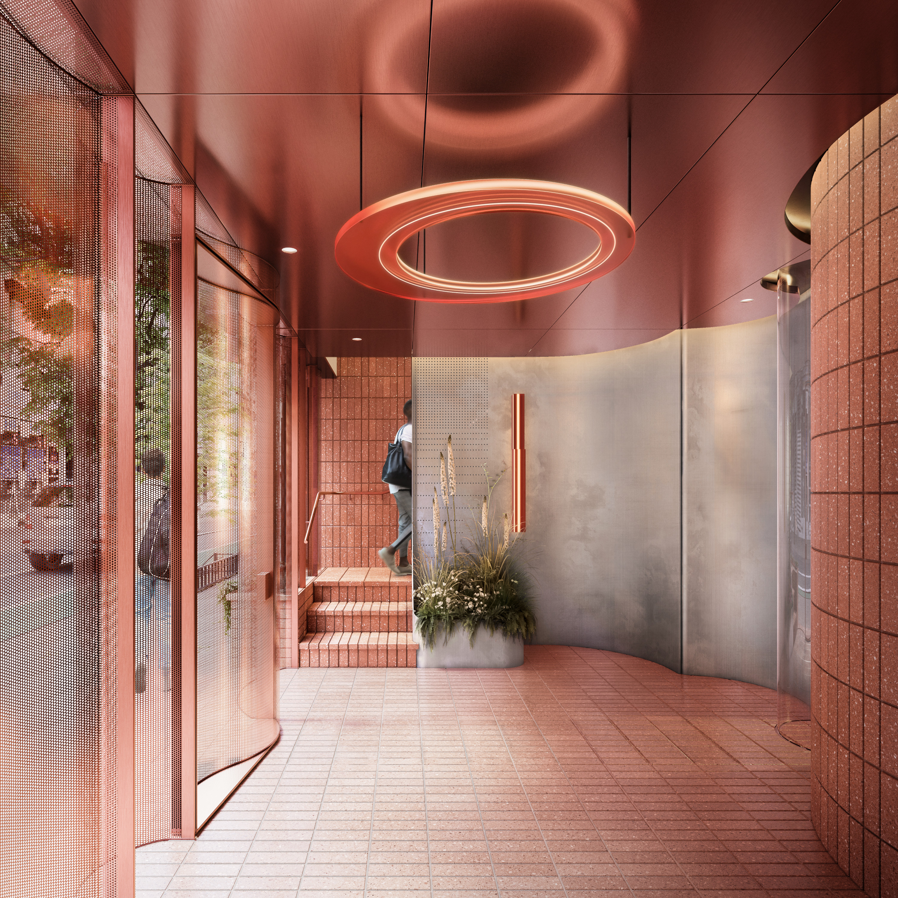 A render showing the entrance to Stylus