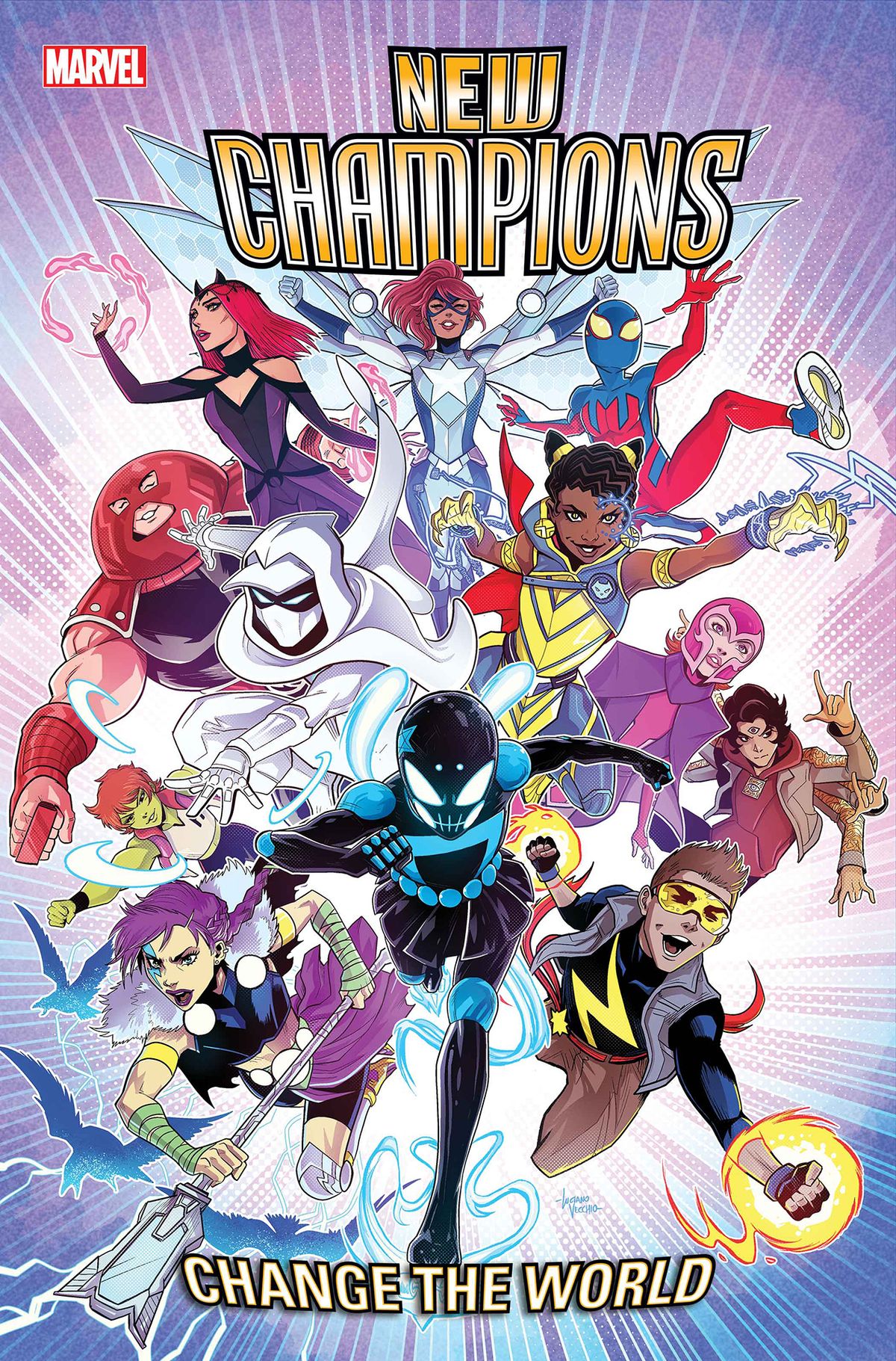 New Champions #1 cover by Luciano Vecchio