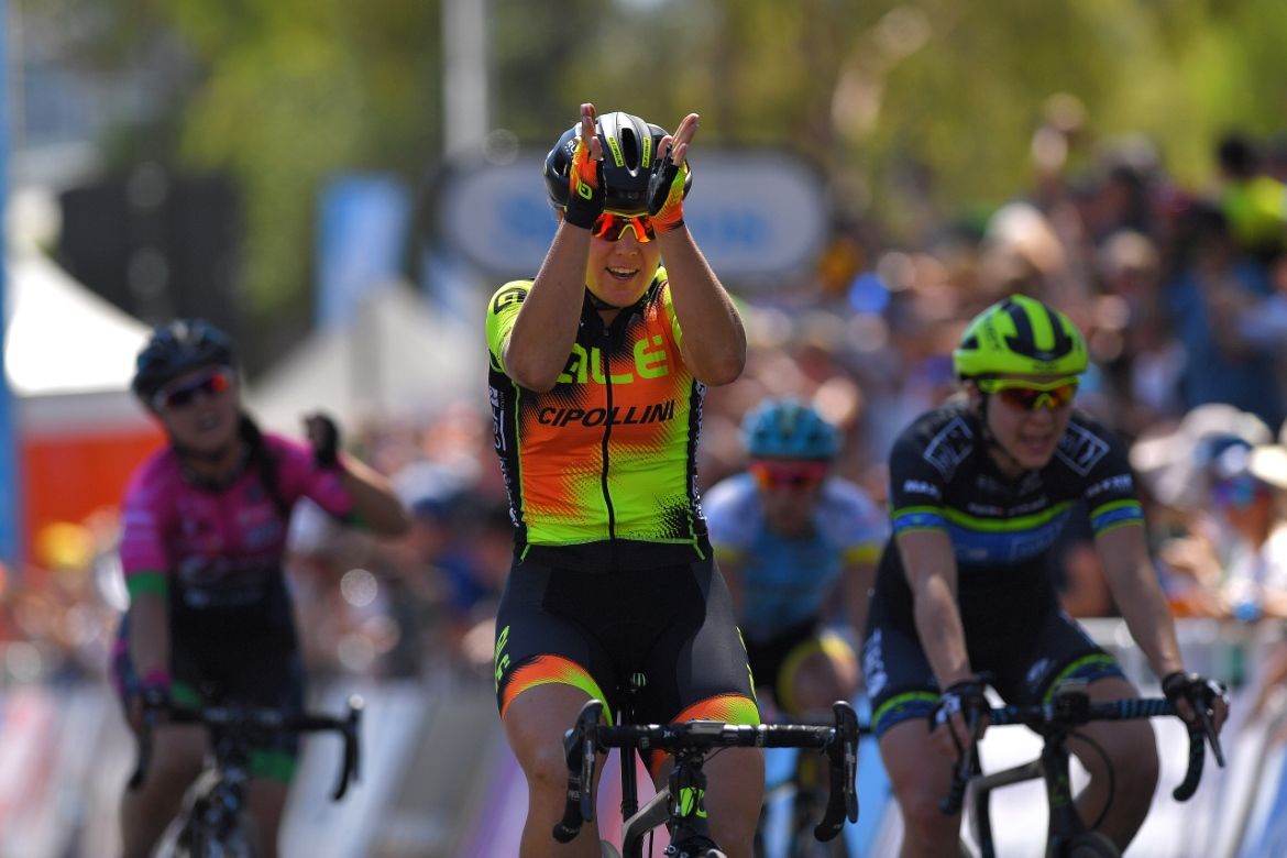 Chloe Hosking (Ale-Cipollini) won the final stage of the Tour Down Under.