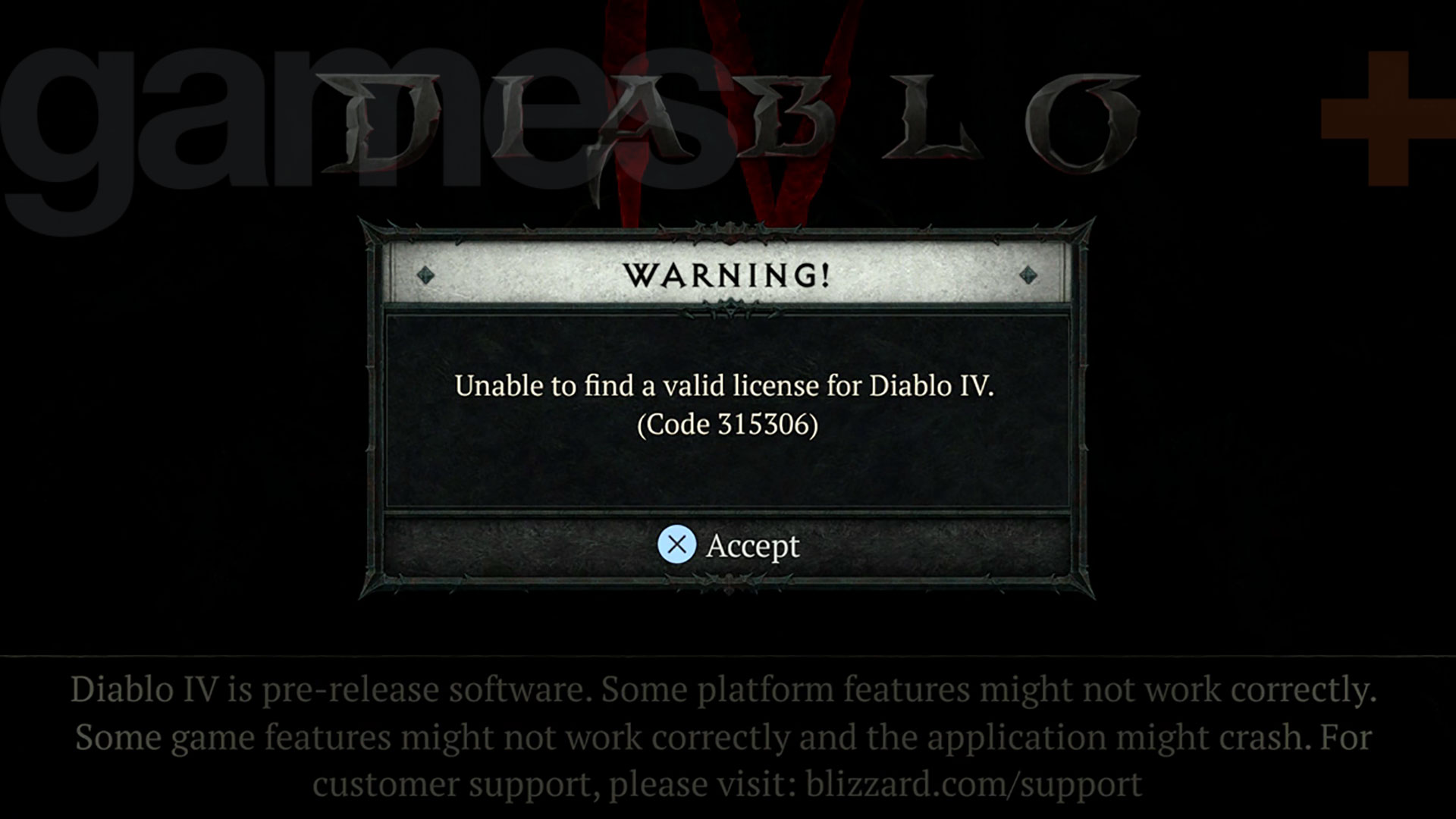 Diablo 4 error codes 315306