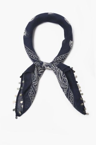 Dark Denim Print Bandana