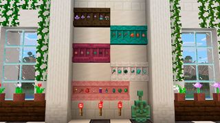 Shelves in Minecraft Bedrock Edition