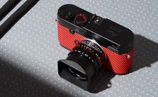 Leica M-P (Typ 240), with red grip by Rolf Sachs. 
