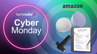 Amazon products with a Cyber Monday deals overlay