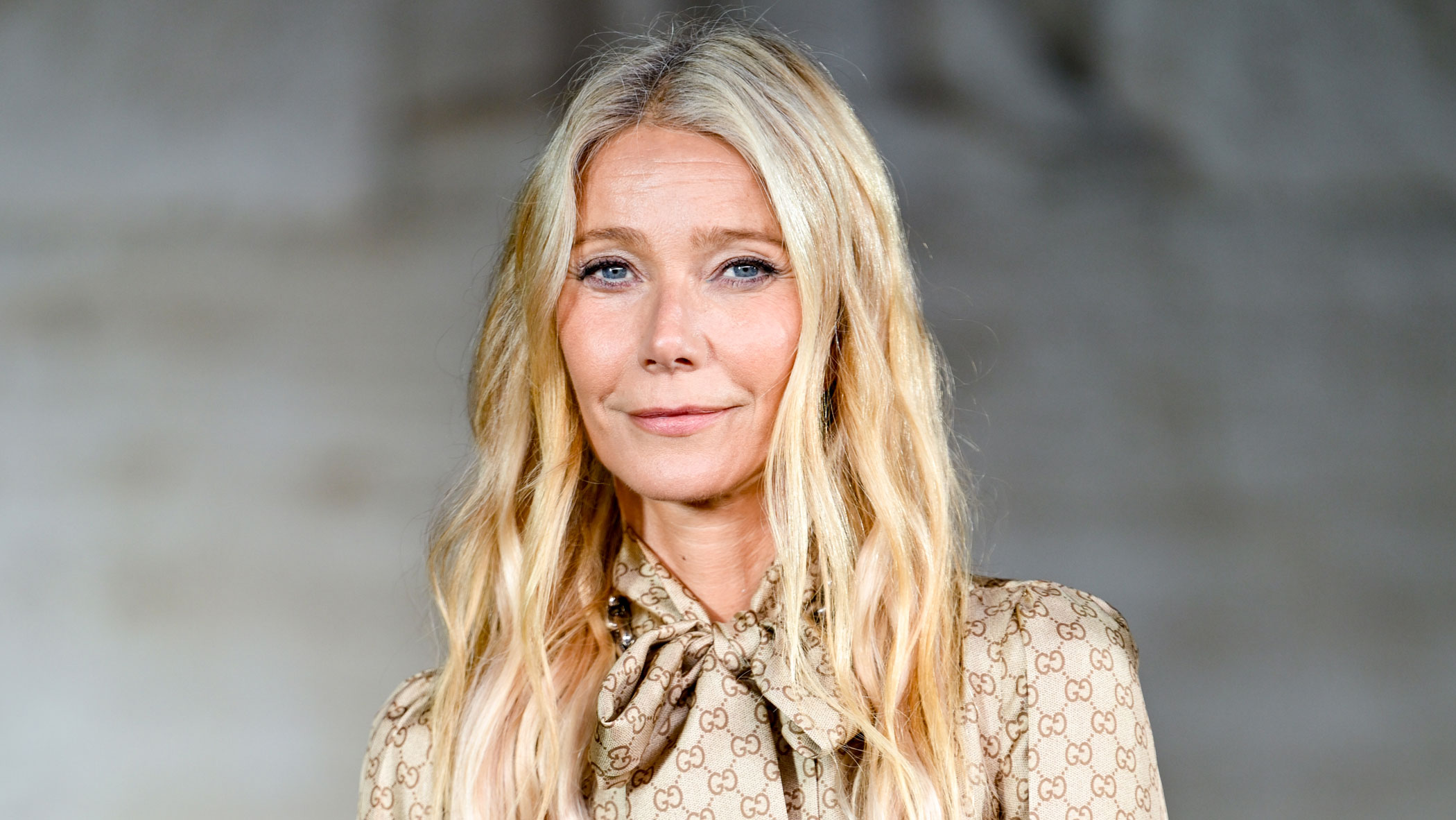Gwyneth Paltrow wears new Gucci logo boots
