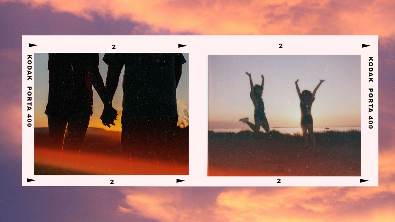 libra season feature image with a sunset background and silhouettes of couples and friends, as it&#039;s all about relationships