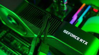 closeup Nvidia GeForce RTX
