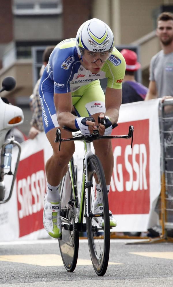 Peter Sagan (Liquigas-Cannondale) in time trial mode