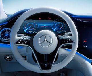 Mercedes EQS electric vehicle interior
