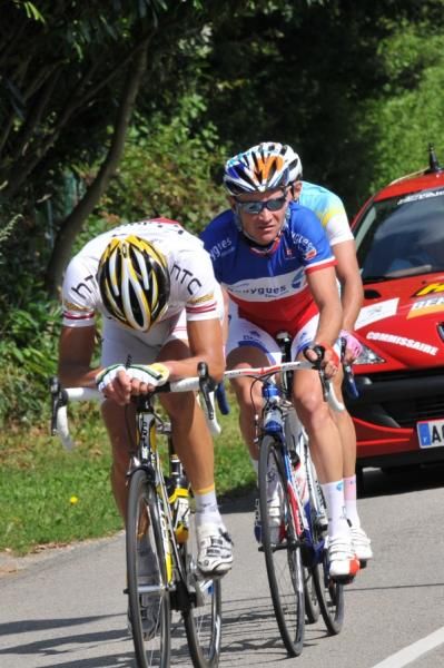 The day's breakaway included French champion Thomas Voeckler.