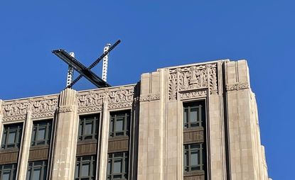 A giant &amp;#039;X&amp;#039; sign above the HQ of what was formerly Twitter