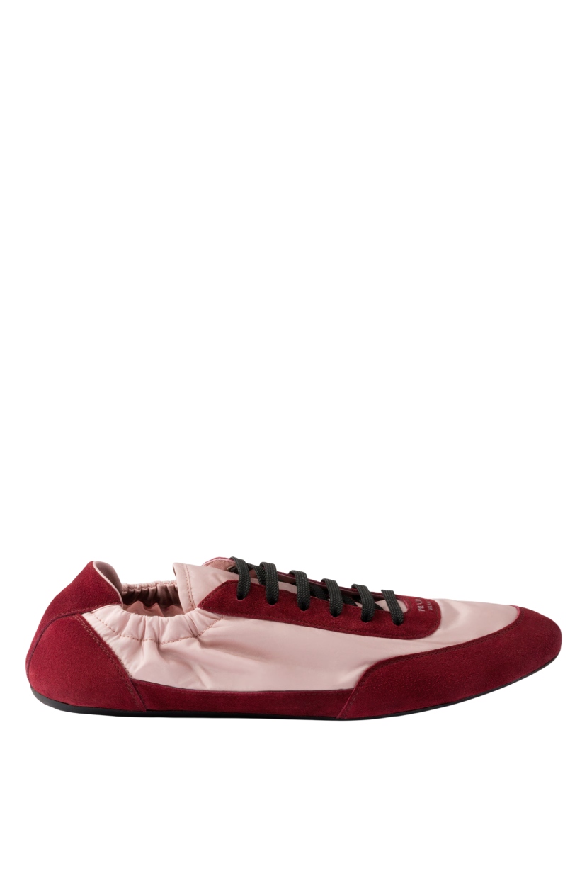 Prada, Collapse Re-Nylon and Suede Sneakers