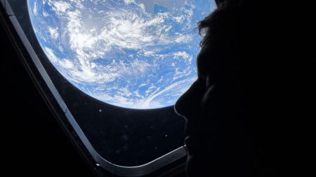 NASA image of earth taken on Orion with iPhone