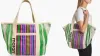 Isabel Marant Warden Striped Canvas Tote