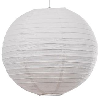 Quality White Regular Wire Paper Lantern Extra Light Shade Lampshade (30inch 75cm)