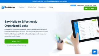 FreshBooks website screenshot