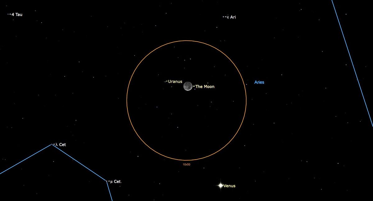 Quer ver Urano?  Crescent aponta o caminho esta noite (24 de março)