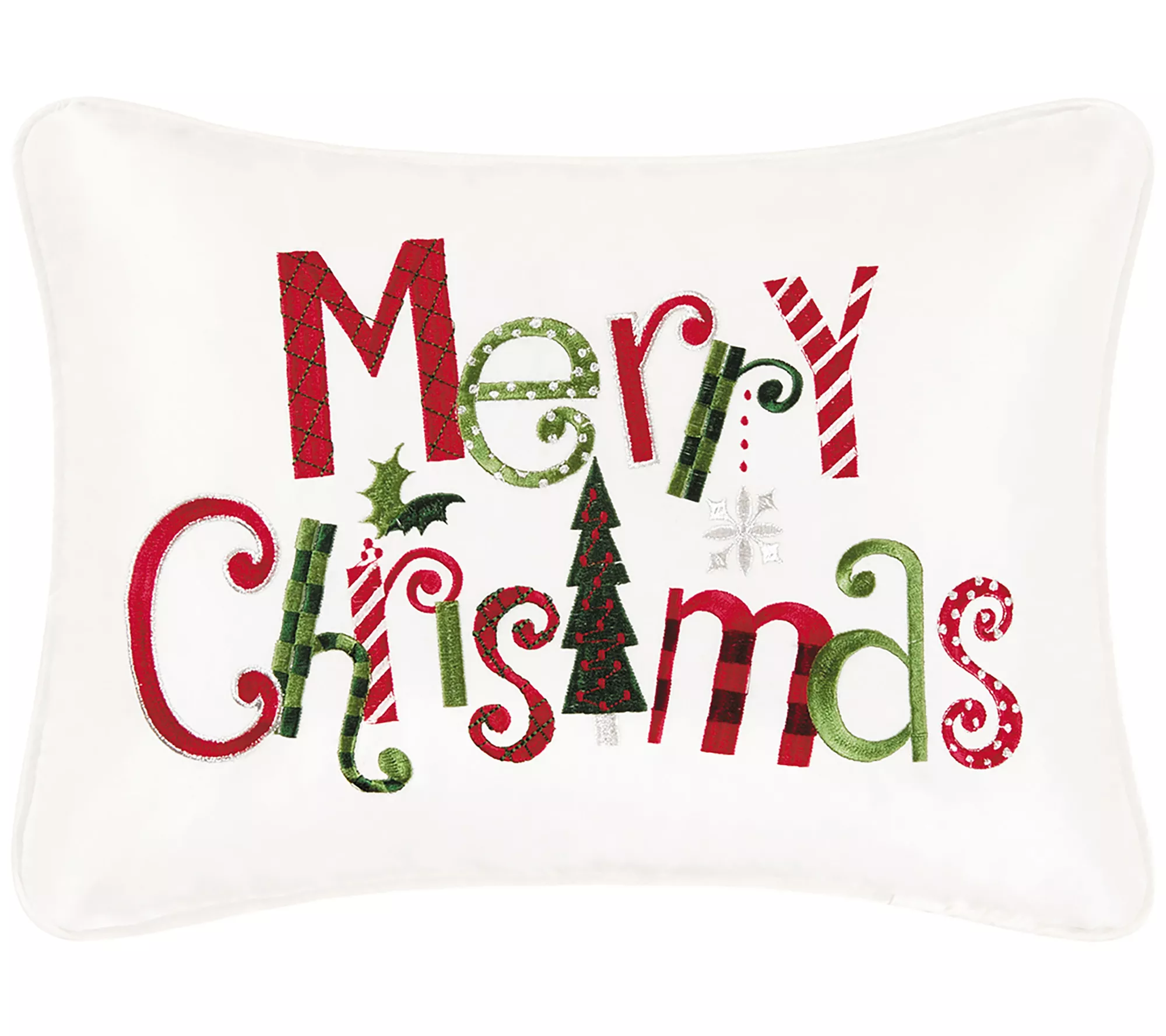 12&quot; X 16&quot; Merry Christmas Red Christmas Pillowby C&amp;amp;f Home