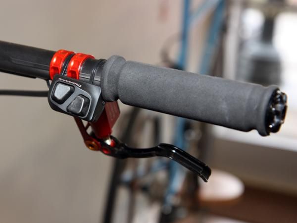 Fairwheel Bikes retasked a Shimano Dura-Ace Di2 satellite shifter for its special sequential-shift mountain bike project.
