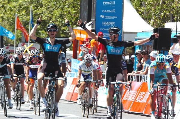Ben Swift (Team Sky) takes his second win of the race