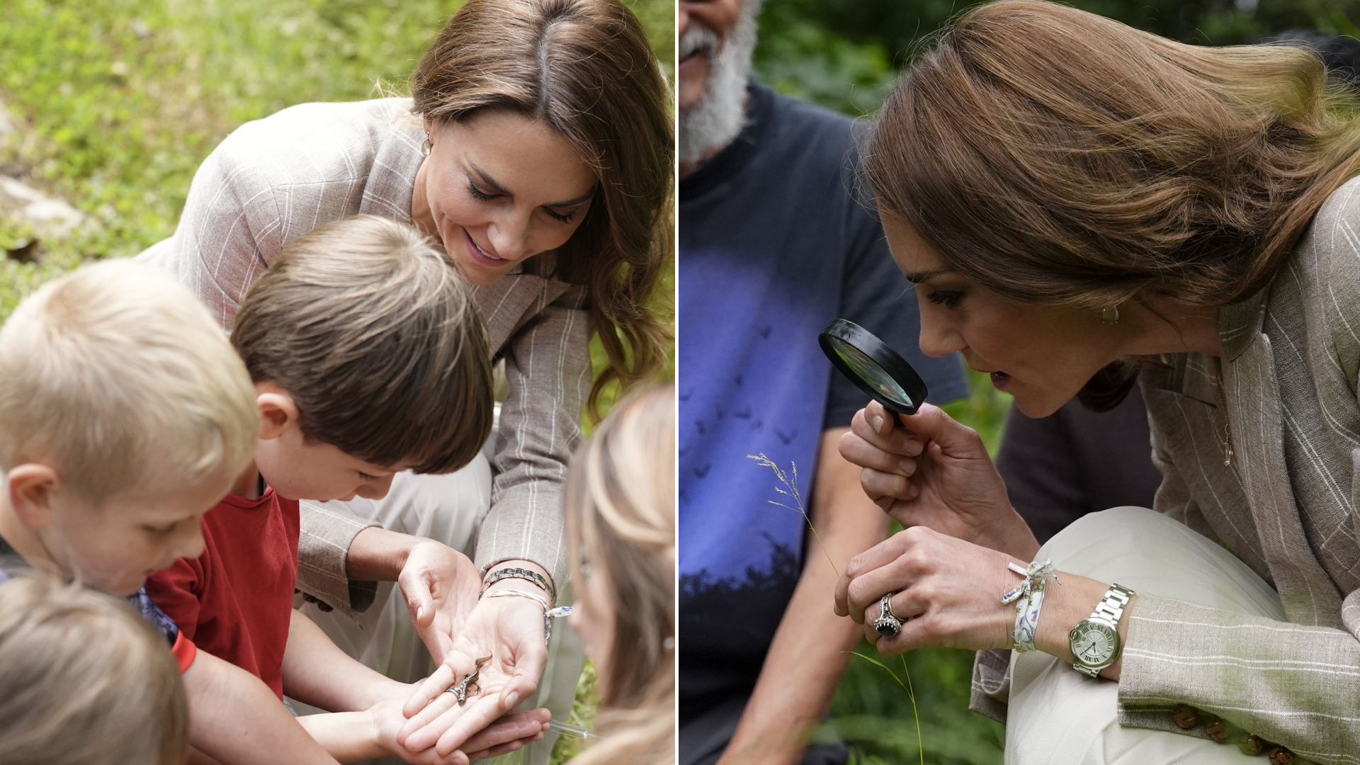 Catherine, Princess of Wales visits the "Salvador Allende" Scuola dell'infanzia, during the second day of her visit to Reggio Emilia on May 14, 2026 in Reggio Emilia, Italy