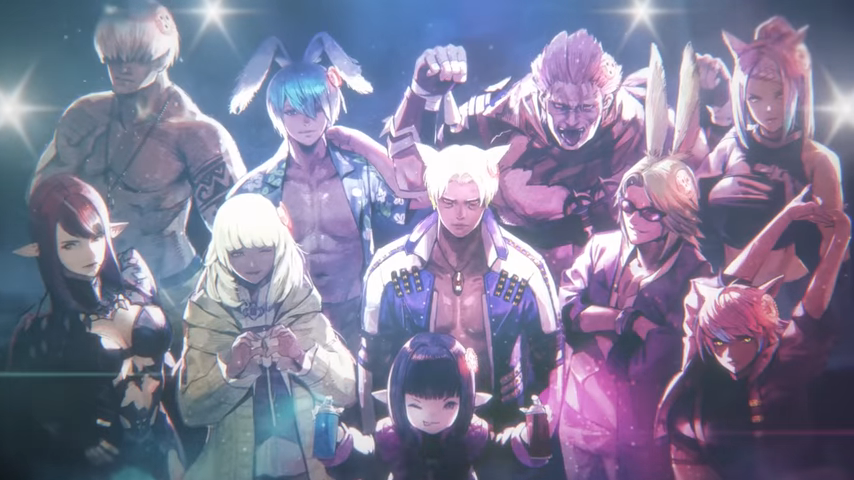 The fighters in Final Fantasy 14&#039;s Arcadion raid series.