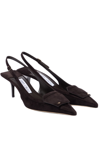 Frances 60 Suede Slingback Pumps