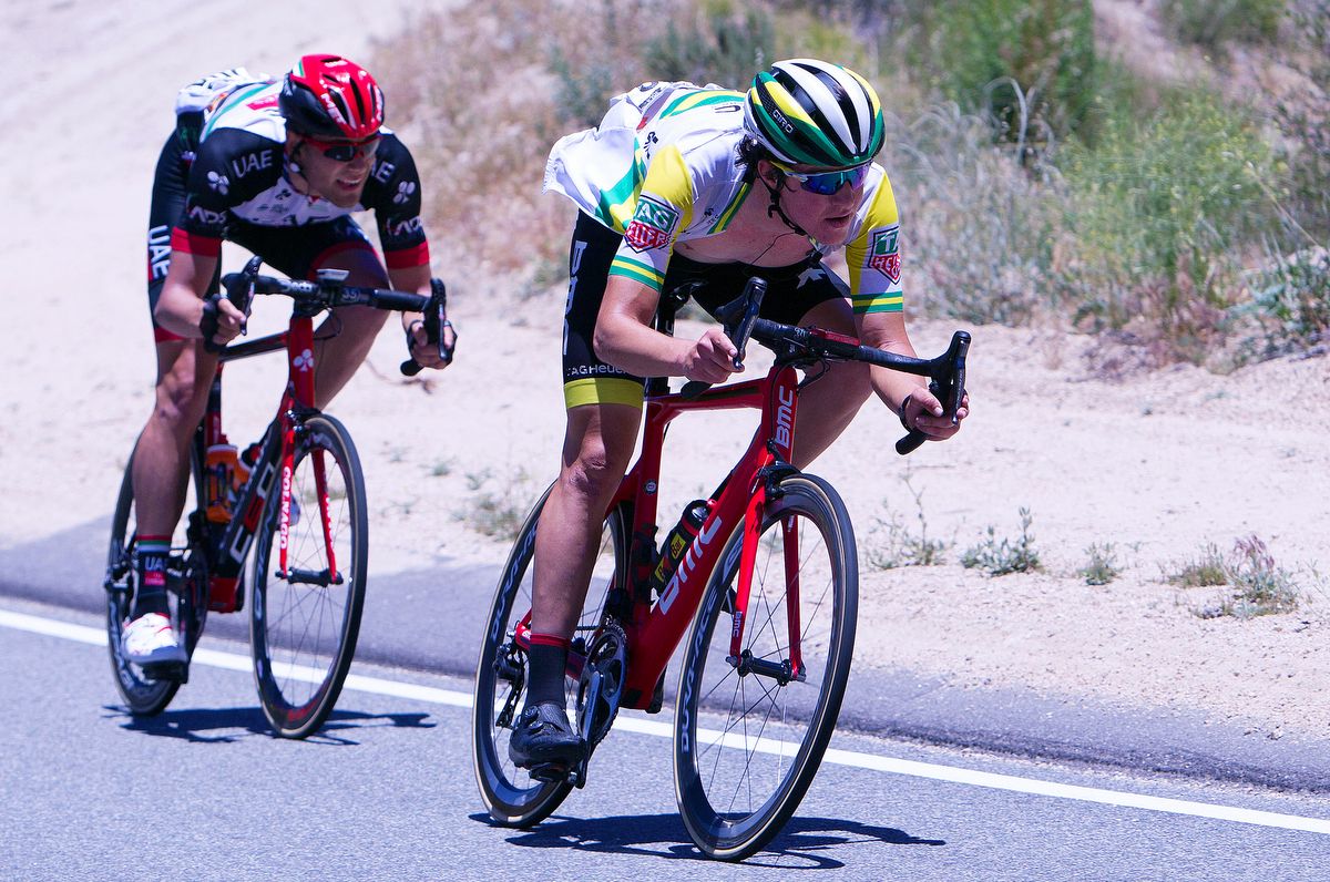 Australian national champion Miles Scotson (BMC) on a fast descent