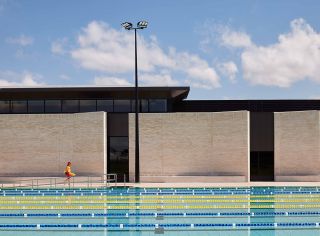 Northcote Aquatic Recreation Centre exterior with pool