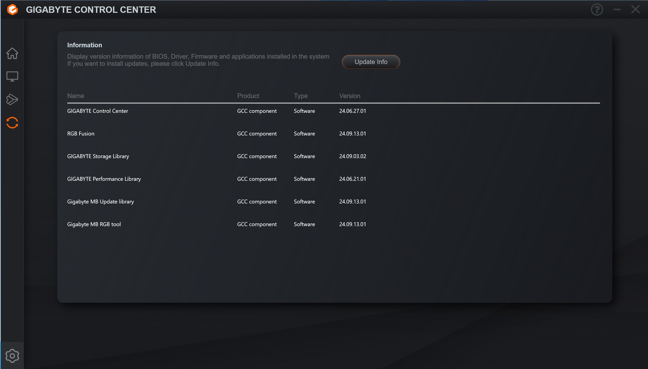 Gigabyte X870 Aorus Stealth - Gigabyte Control Center
