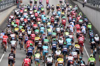 The peloton on stage 10 of the 2016 Vuelta a España