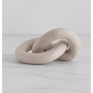 stoneware knot decorative object