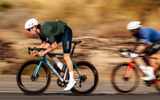 Two riders in Le Col cycling kit