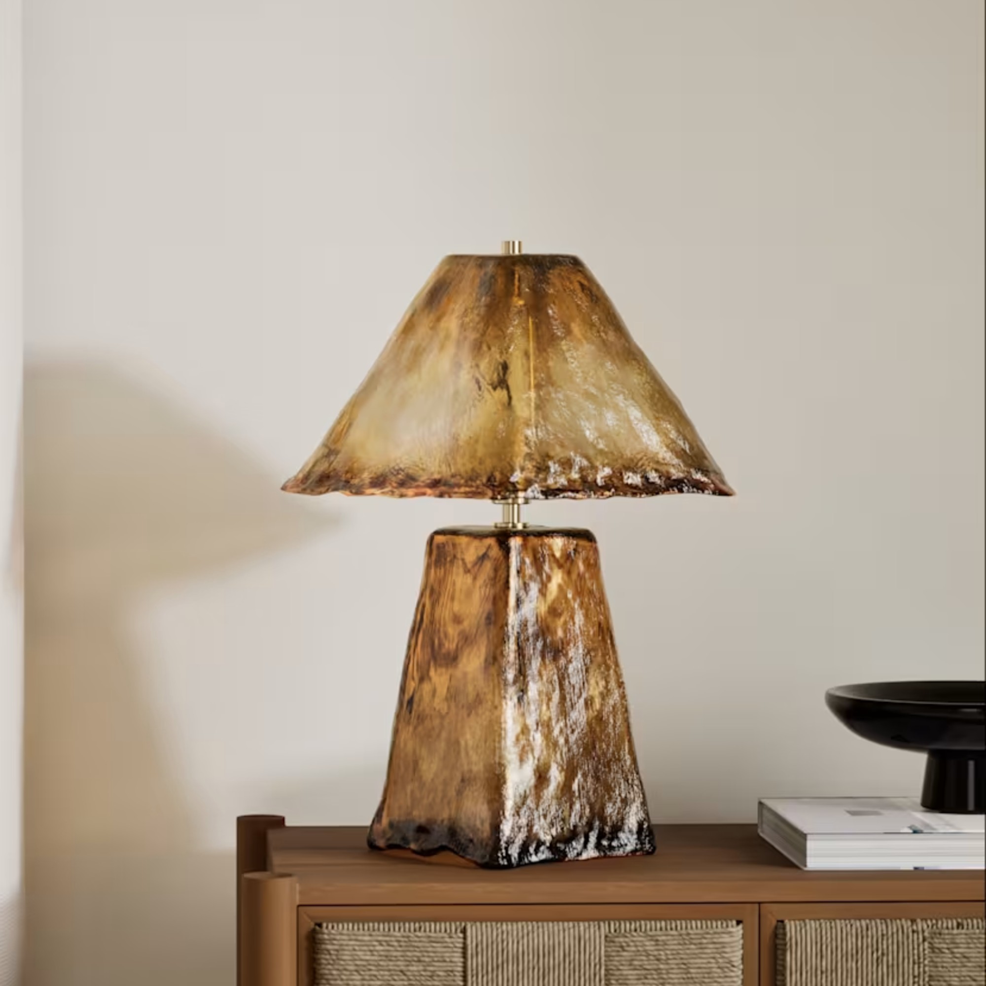 M&amp;amp;S All Over Glass Table Lamp