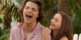 Joel Courtney and Joey King in The Kissing Booth 3