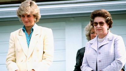 Princess Diana and the Queen Elizabeth II