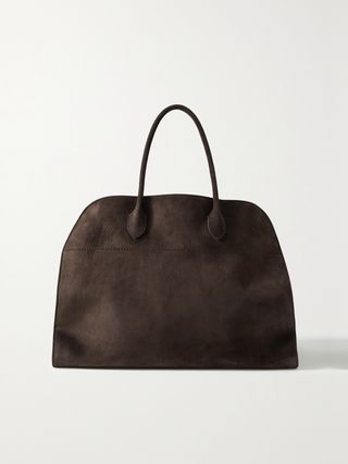 Margaux 17 Buckled Suede Tote