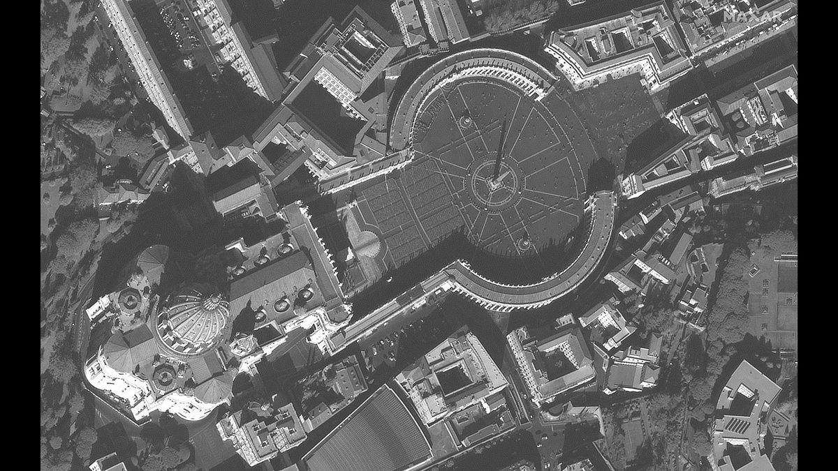 St. Peter's Square in Rome, on Feb. 21, 2020.