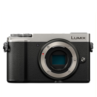 Panasonic Lumix GX9 mirrorless camera on a white background