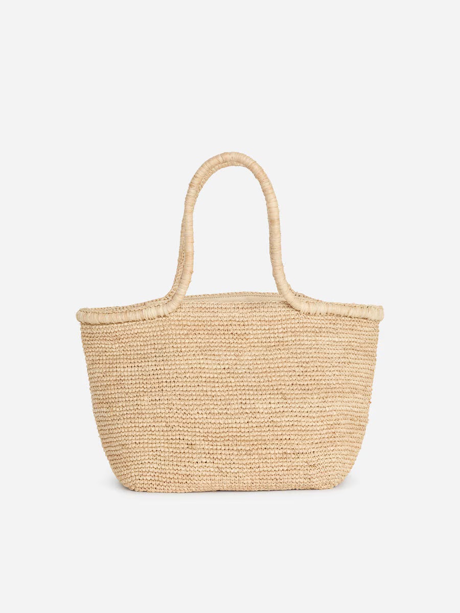 Straw Tote &amp;ndash; Beige &amp;ndash; Women &amp;ndash; Arket Gb