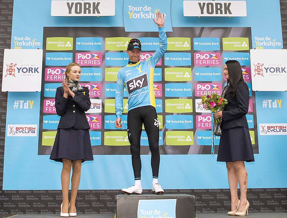 Lars Petter Nordhaug (Team Sky) leads the overall at Tour de Yorkshire